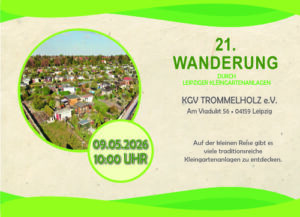 21. Wanderung durch Leipziger Kleingartenanlagen
