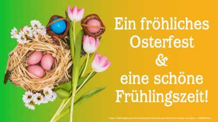 Foto: de.freepik.com - Nest mit rosa Eiern und Tulpen-1698068